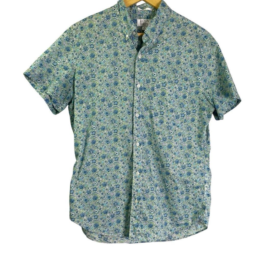 J Crew Men's Short-Sleeve Shirt in Liberty Fabrics Danjo Floral - Picture 8 of 8
